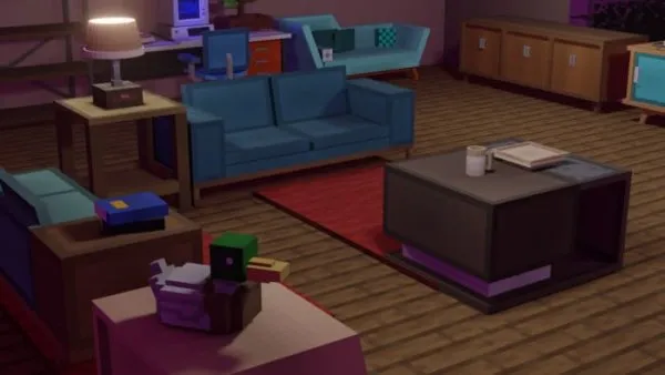 Couch and table