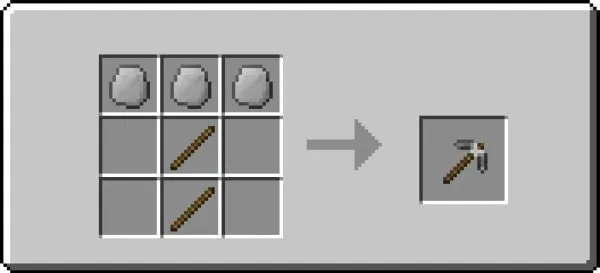 Weak Stone Pickaxe recipe