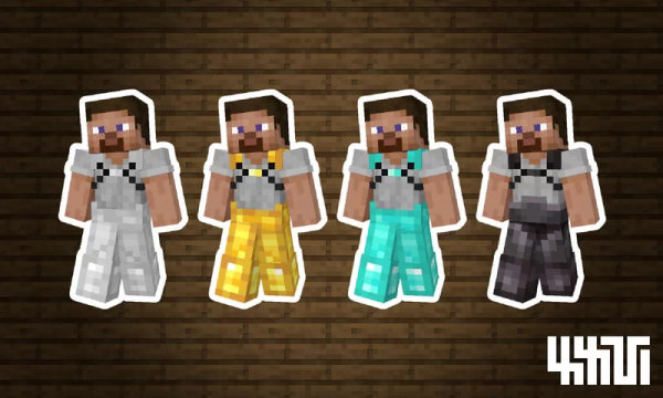Iron Armor with XXVI's Elytra Harness pack