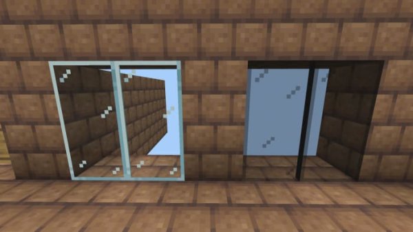 Simple Glass doors.