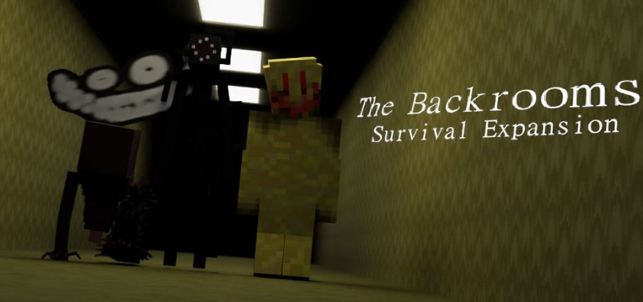 The Backrooms Survival Expansion mod for Minecraft PE