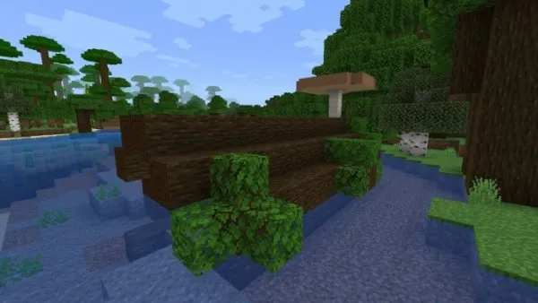 Giant Fallen Dark Oak Log