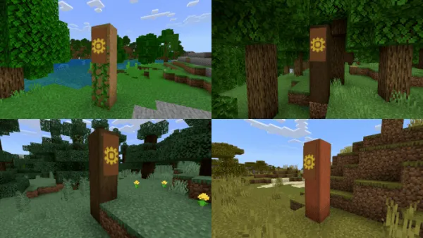 Wooden Banner Post