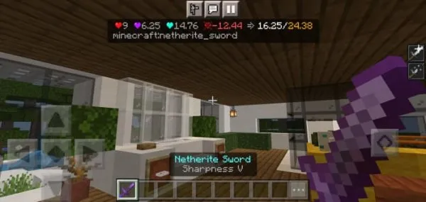 All damage info for Netherite Sword
