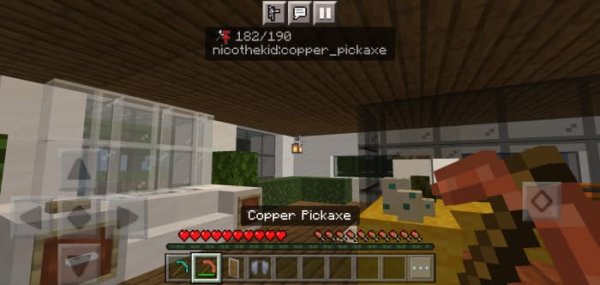 Uses info for Copper Pickaxe