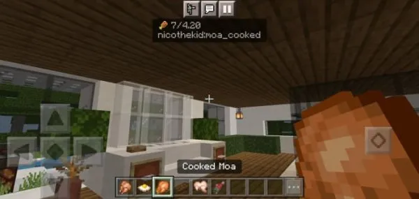 Hunger info for Cooked Moa