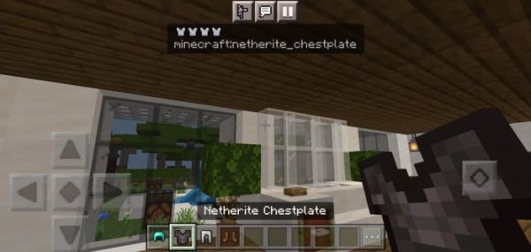 Protection bar mode for Netherite Chestplate