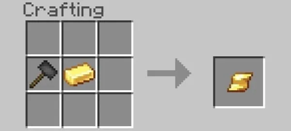 Craft recipe for Gold Plate