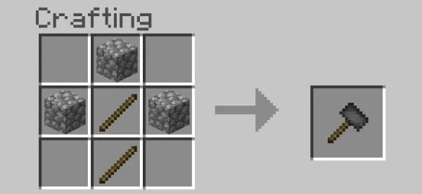 Craft recipe for Stone Hammer