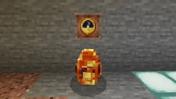 Lava Wyvern spawn egg at midnight.