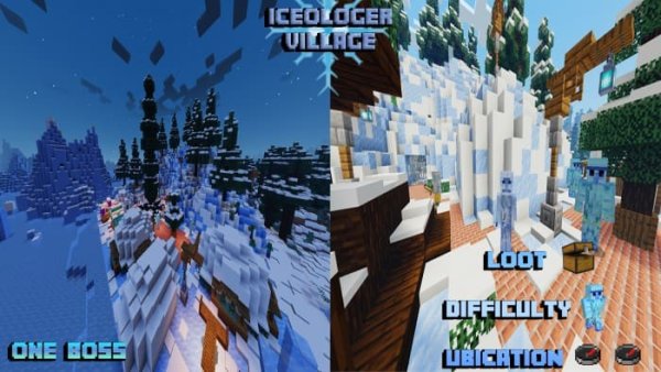 Dungeon: Iceologer Village.