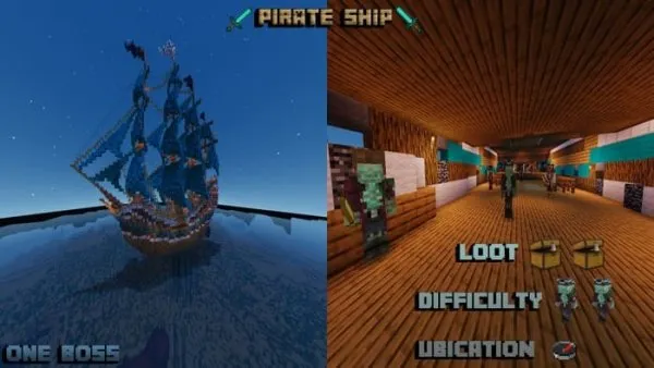 Dungeon: Pirate ship.