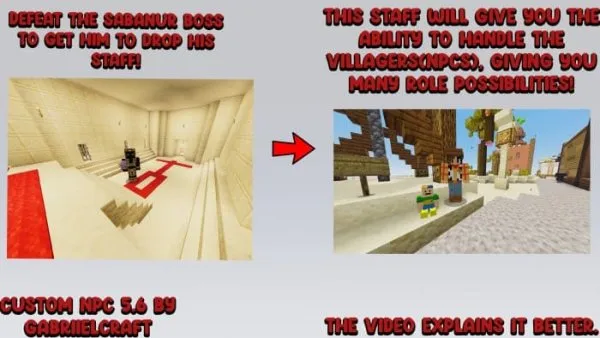 Second screenshot about interactive villagers.