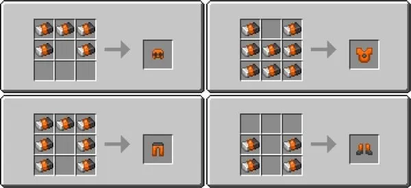 Mechsuit Armor craft recipes