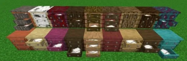 Drawers with Paper