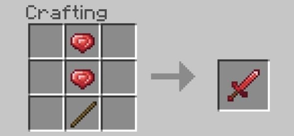Craft Recipe for Ruby sword