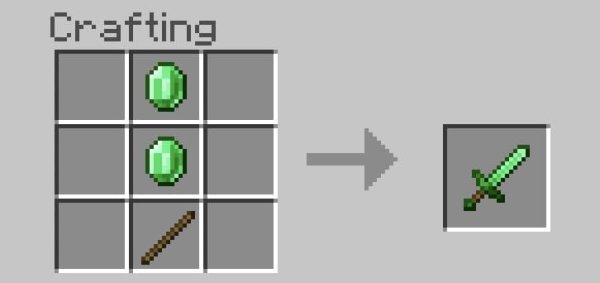 Craft Recipe for Emerald Sword
