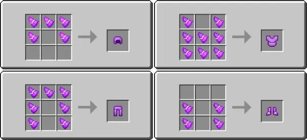 Mtstic Armor craft recipes