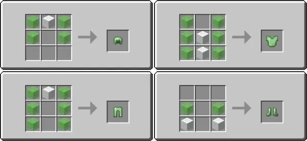 Slimeweave Armor craft recipes