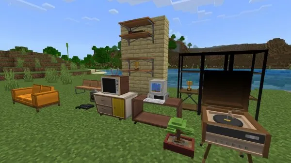 New blocks in the Umäk : Retro Furniture Addon