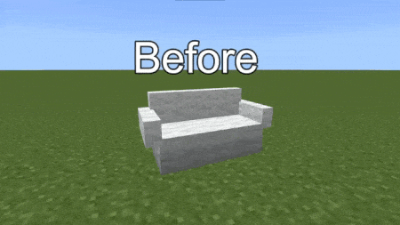 Sofa before and after update