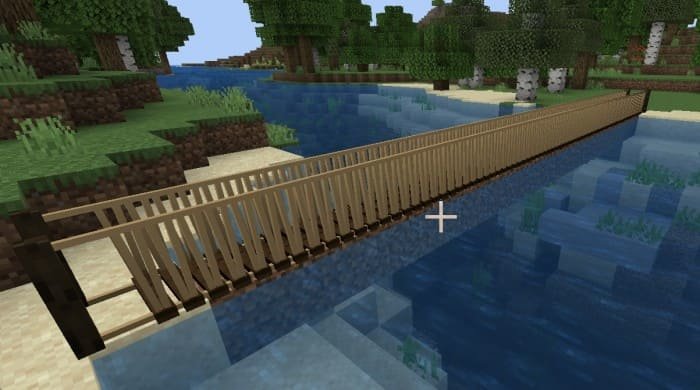 minecraft wood bridges
