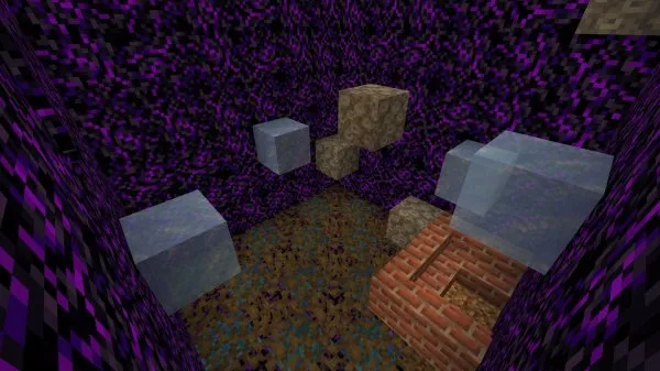 Parkour level on 3 mini games map