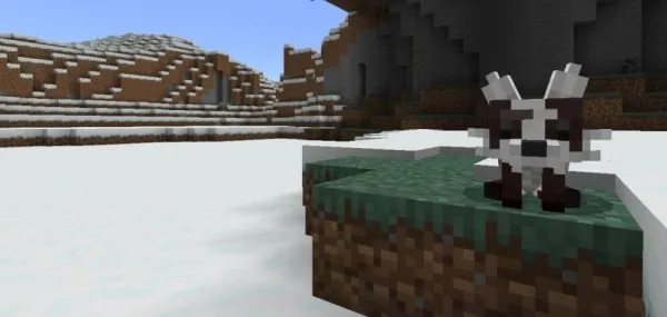 Snowy Brown Fox