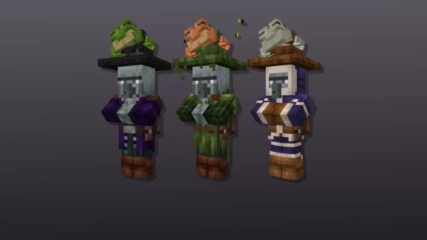 Witch with a Frog on his head variants