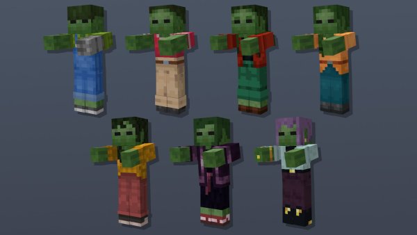 Normal Zombies variants (second)