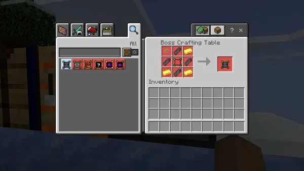 Boss crafting table