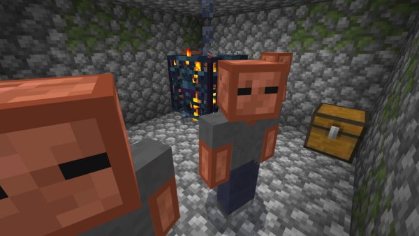 Copper Zombies in the Copper Spawner structure