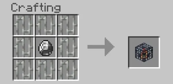 Craft recipe for Super Spawner.