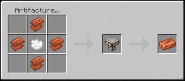 Copper Ingot Artifacture Table Recipe