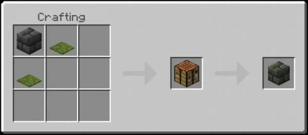 Mossy Deepslate Bricks Recipe (Variant 3)