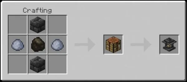 Cracked Deepslate Bricks Lantern Recipe