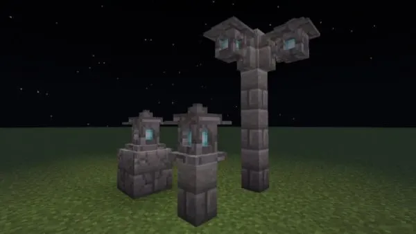 Cracked Stone Bricks Soul Lanterns