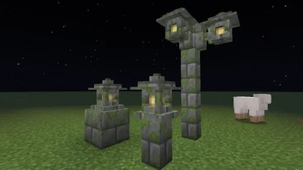 Mossy Stone Bricks Lanterns