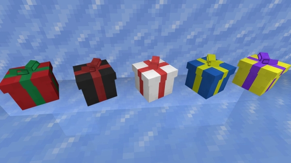 Christmas gift blocks