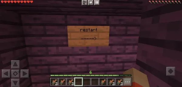Restart button.