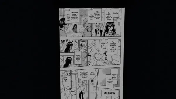 Manga reading.
