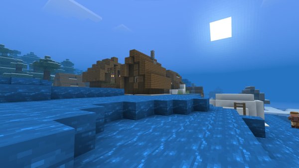 A village in Water biome