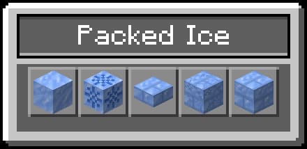 Packed Ice Blocks