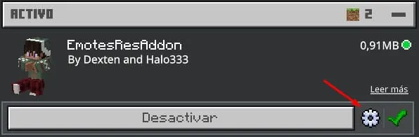Emotes Addon resource settings