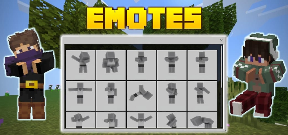 Thumbnail: Emotes Addon || 1.19.51+ [Compatible with any Addon!]