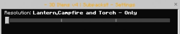 3D Items subpack settings (screenshot 2)