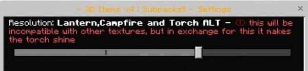 3D Items subpack settings (screenshot 3)