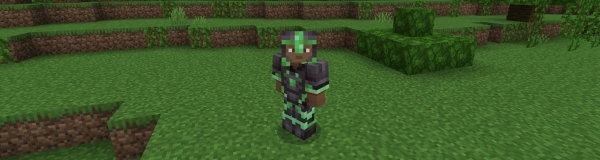 Emerald Netherite armor.