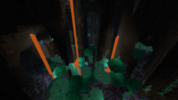 Luminous Caverns (Mushroom Caves) Biome
