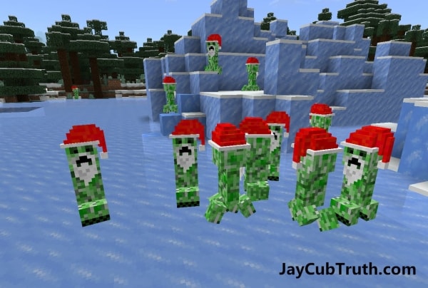 Creeper Claus resource pack (screenshot 2)